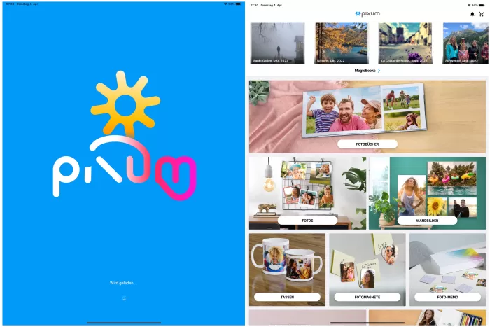 Die beste App für Deine Fotoprodukte: Mit der Pixum-App kannst Du Deine Fotokunst direkt ab Deinem iPhone bestellen.